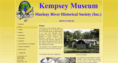 Desktop Screenshot of kempseymuseum.org