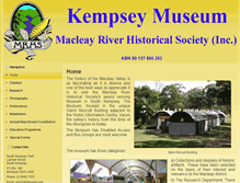 Tablet Screenshot of kempseymuseum.org